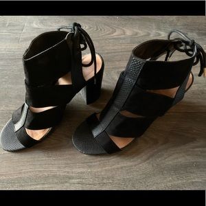 Charlotte Russe black strappy heel